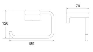 Полотенцедержатель Rose RG1806H чёрный